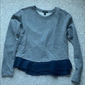 J crew sweatshirt blouse